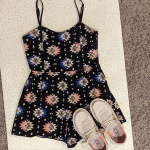 Print Romper Heart back